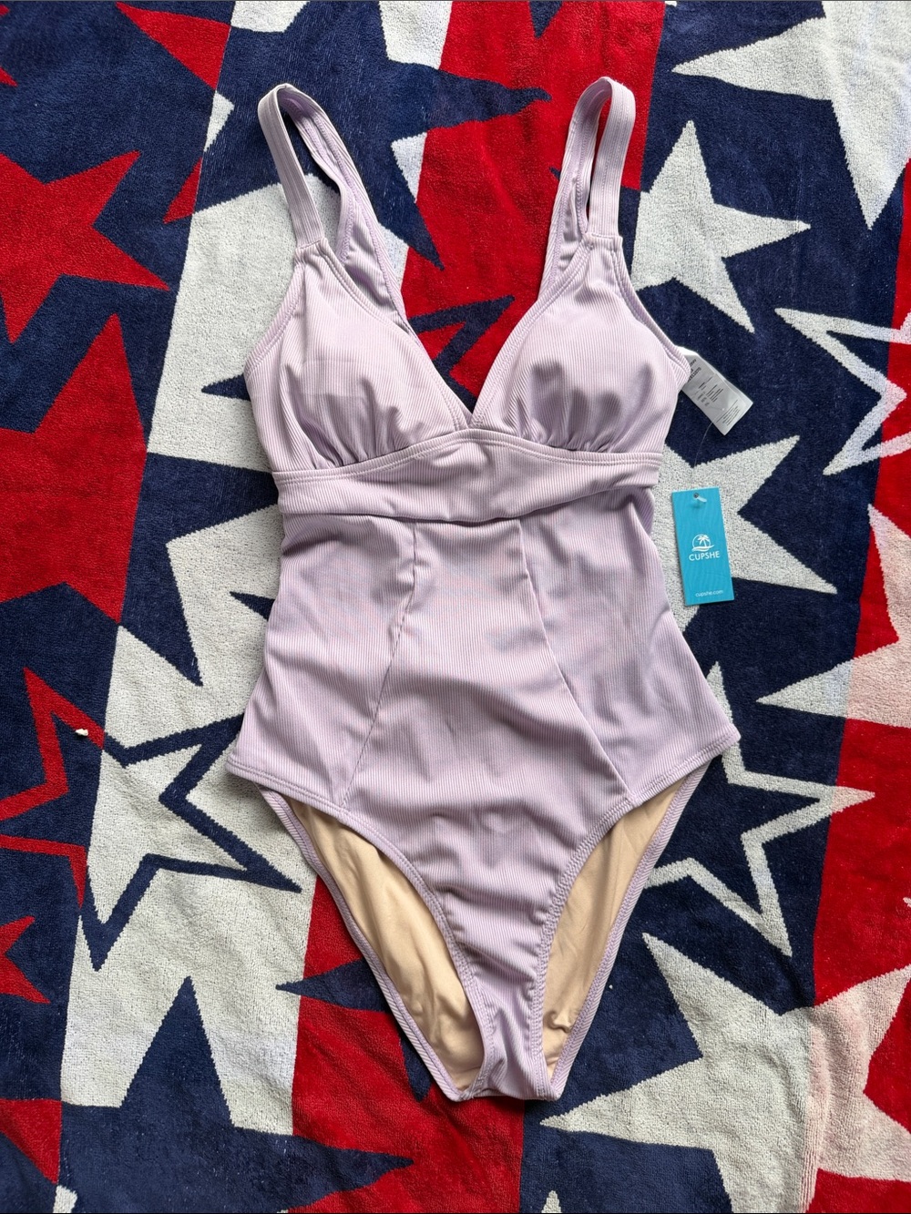 Cupshe Lilac One-Piece Swimsuit